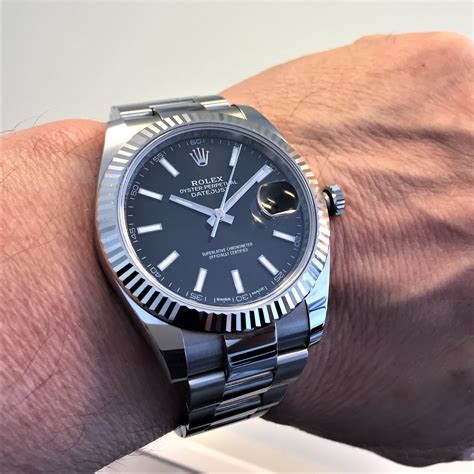 rolex datejust schwarz silber|Rolex Datejust pricing.